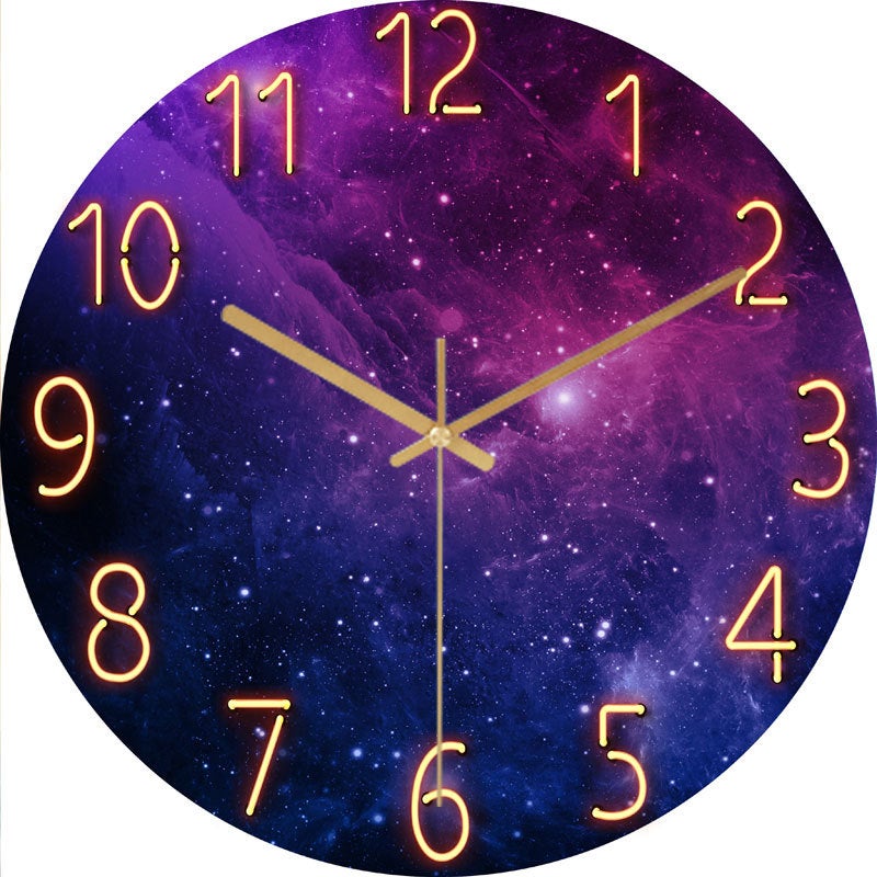 [30 Styles Optional] Tempered Glass Living Room Wall Clock Quartz Clock Wall Watch Modern Simple Silent Clock - Image 4