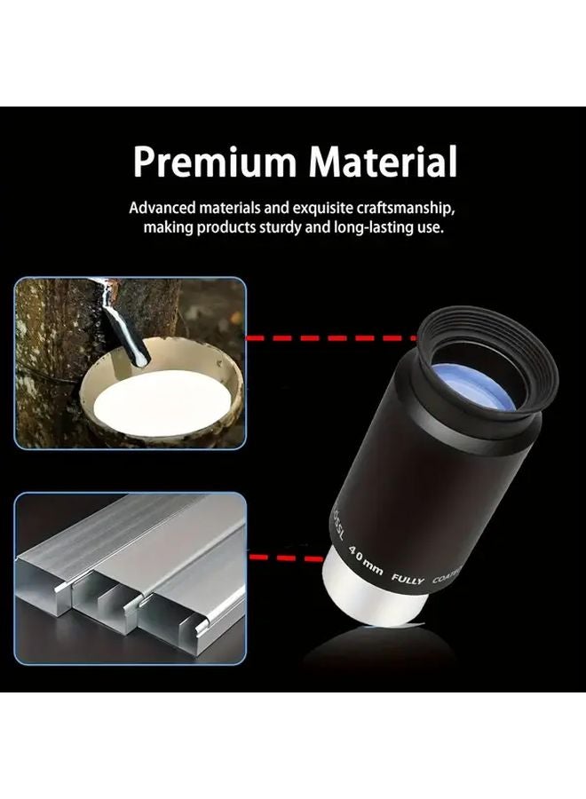 Plossl 40mm Telescope Eyepiece HD Broadband Coating 1 25 Inch for Stargazing - Image 3