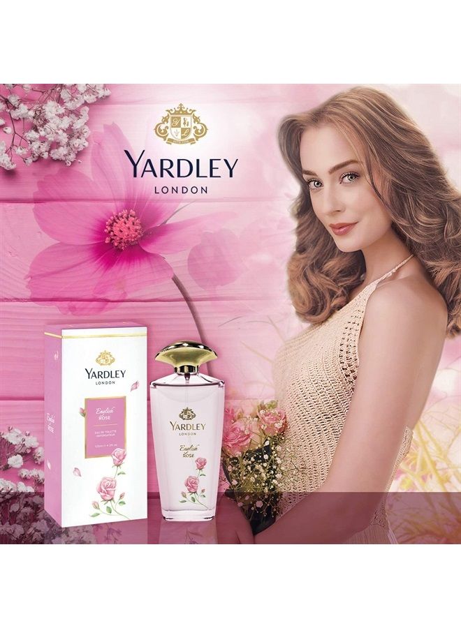 Yardley عطر أوف لندن إنجليش روز للنساء بخاخ 4.2 أونصة ماء تواليت - Image 2