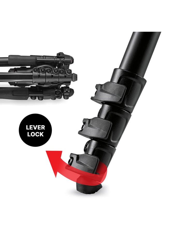 Befree 3-Way Live Advanced 4-Section Tripod with Befree 3-Way Live Head