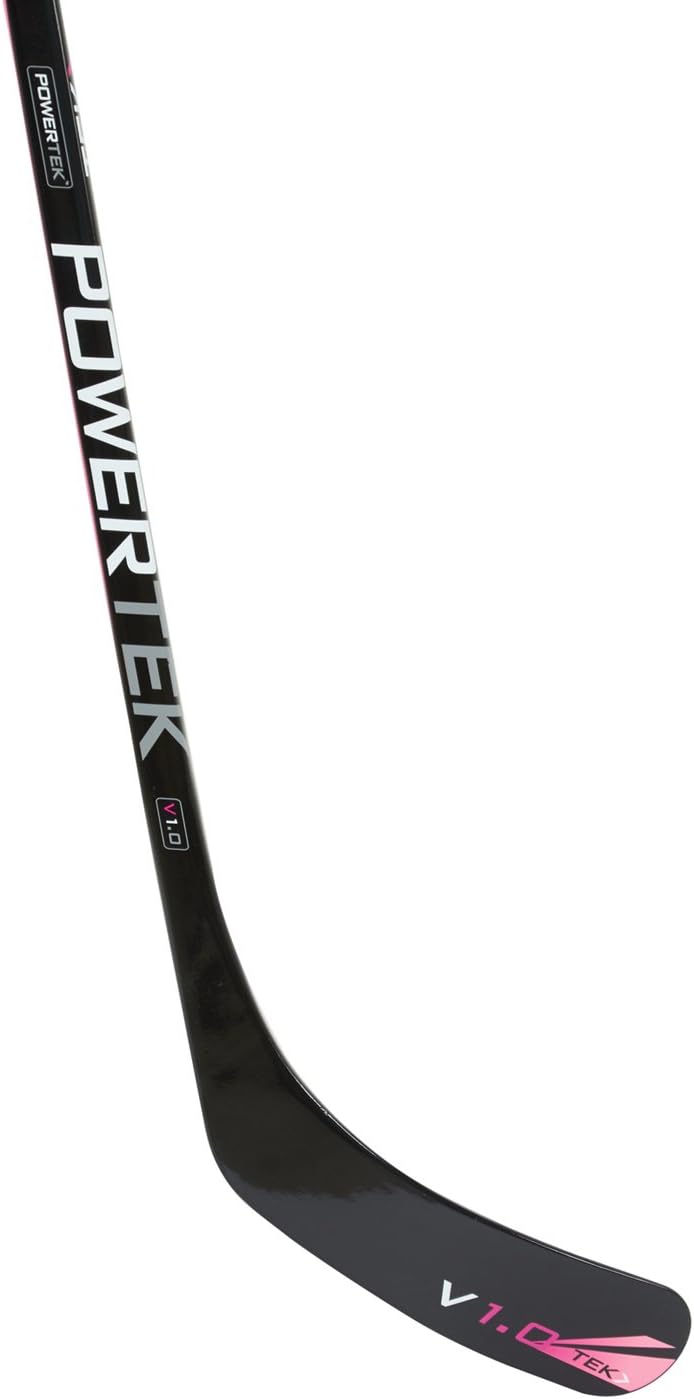 powertek V1.0 Tek Tykes Hockey Stick Pink - Image 1