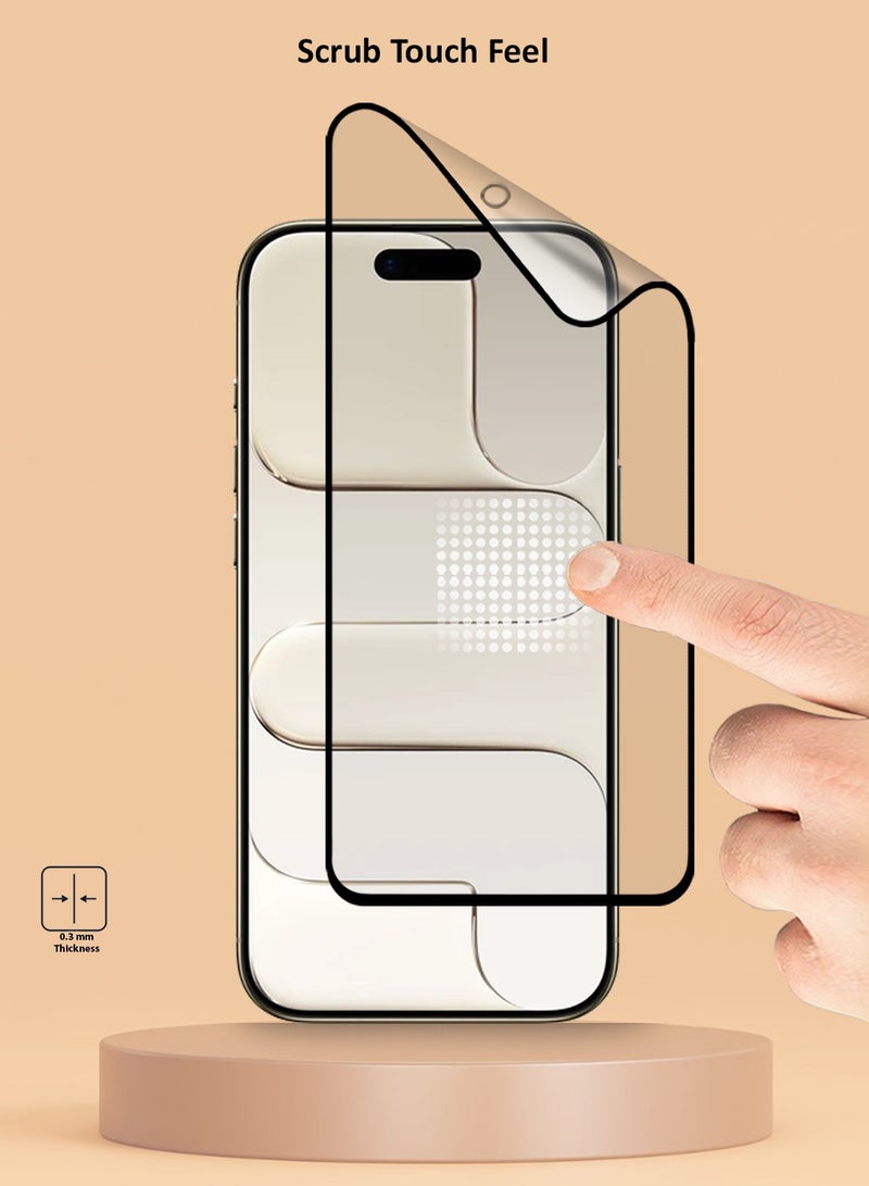 Techie 9D Matte Ceramic Screen Protector Film for iPhone 17 Air – Smooth Feel Anti Fingerprint Bubble Free Easy Installation - Image 3