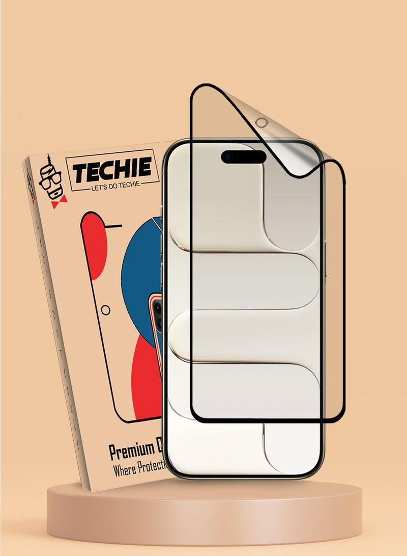 Techie 9D Matte Ceramic Screen Protector Film for iPhone 17 Air – Smooth Feel Anti Fingerprint Bubble Free Easy Installation - Image 1