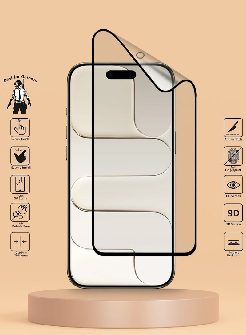 Techie 9D Matte Ceramic Screen Protector Film for iPhone 17 Air – Smooth Feel Anti Fingerprint Bubble Free Easy Installation - Image 2