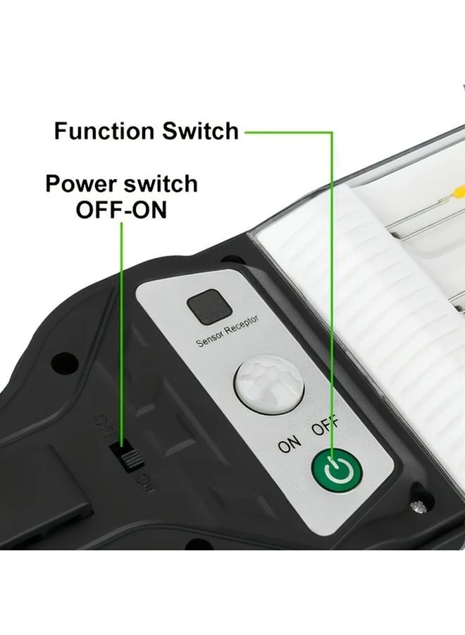 Smart Motion Sensor Solar Light 1pc 9COB Panel 3 Modes Dimmable Remote Wall Mount Outdoor - Image 5