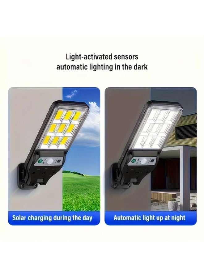 Smart Motion Sensor Solar Light 1pc 9COB Panel 3 Modes Dimmable Remote Wall Mount Outdoor - Image 4