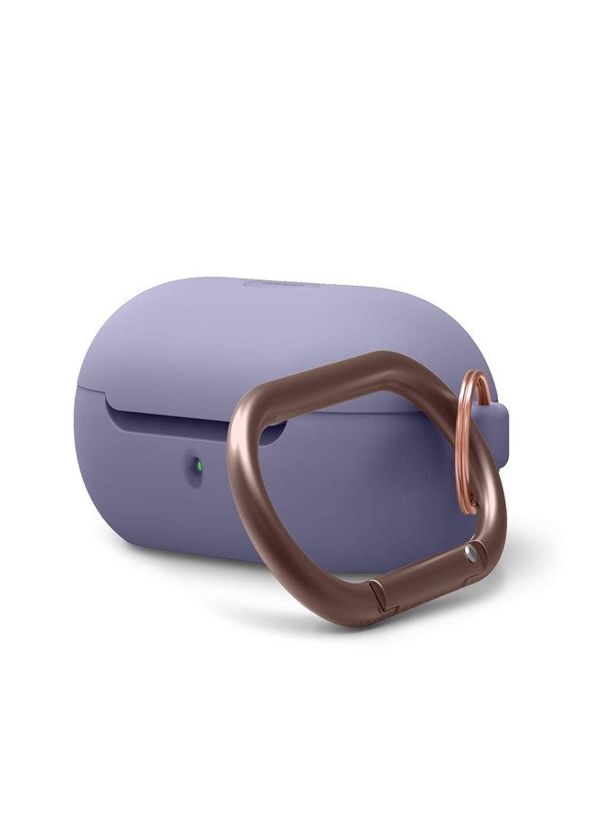 elago Silicone Case for Samsung Galaxy Buds Plus (2020) / Galaxy Buds (2019) - Lavender Grey, Full Body Protection, Adhesive Gel Pad - Image 1