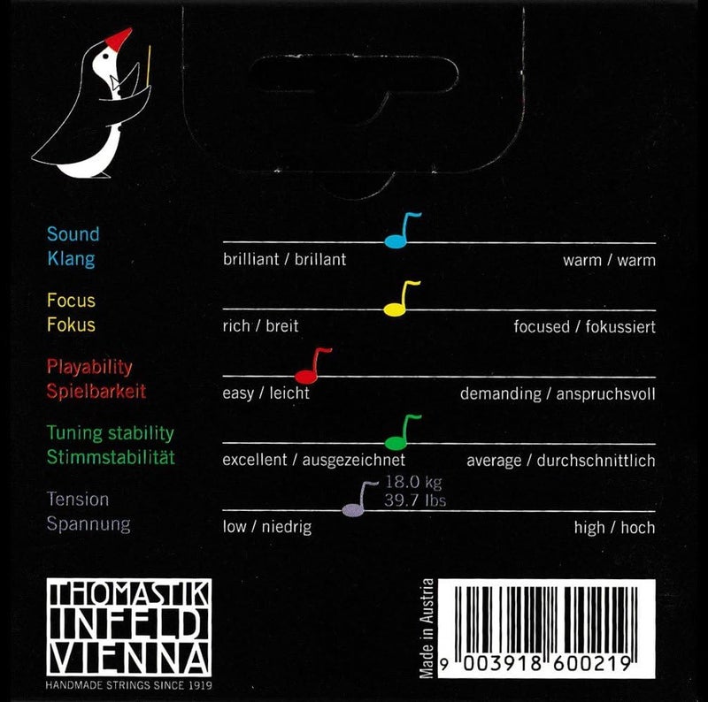 توماستيك-إنفيلد مجموعة أوتار كمان Thomastik Dominant 1/2 - Image 2