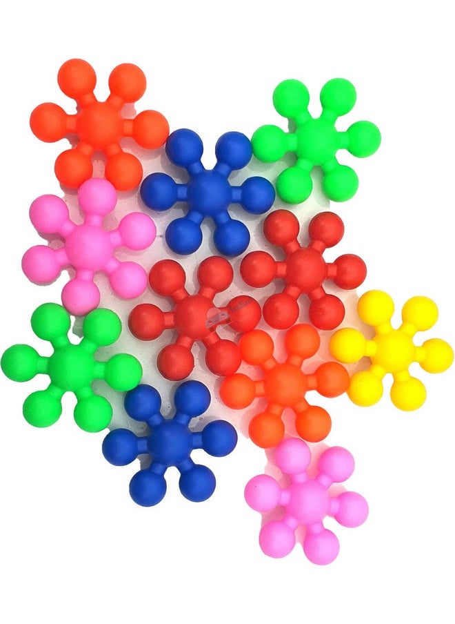 FunBlast FunBlast DIY Connecting Building Blocks Toy Puzzle Block Games for Kids Learning Toy for Kids - (12 Blocks) Multicolor (72 pieces)  - Image 3