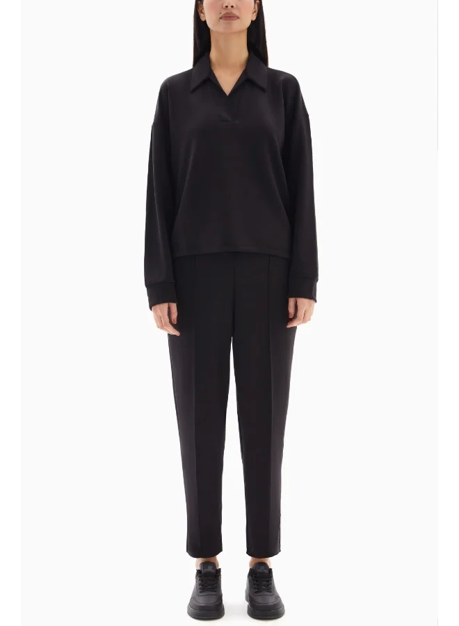 Wecre8 Black Soft Set of Top and Trousers