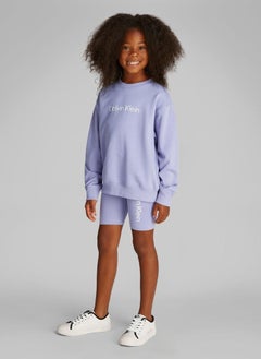 Calvin Klein Jeans Kids Logo T-Shirt & Cycling Shorts Set  - Image 1