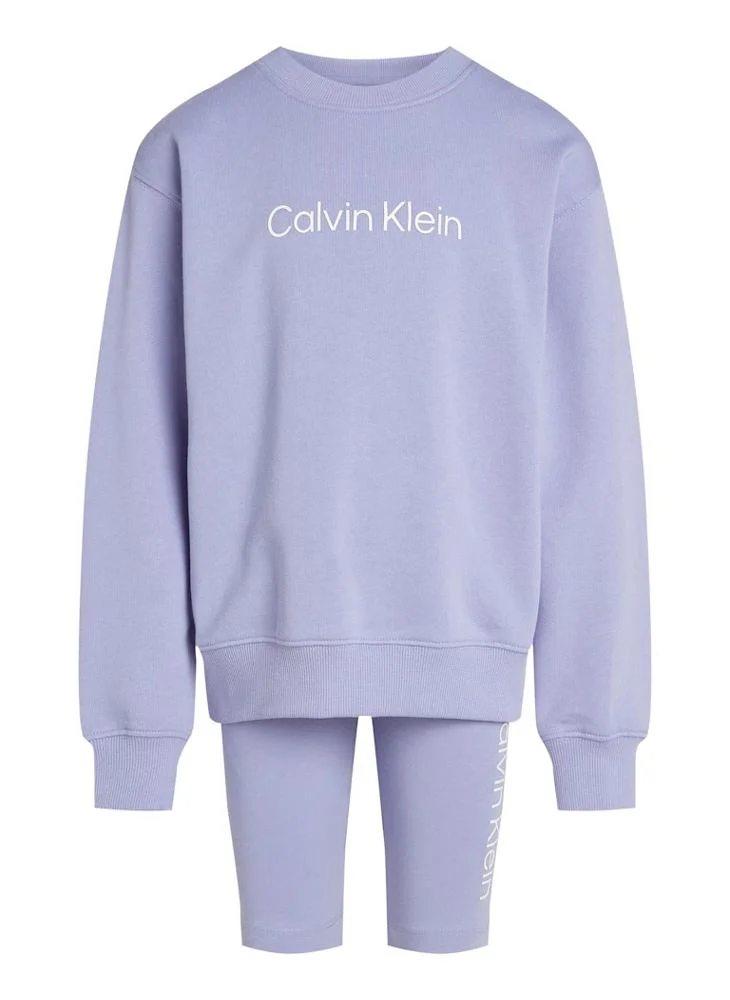 Calvin Klein Jeans Kids Logo T-Shirt & Cycling Shorts Set