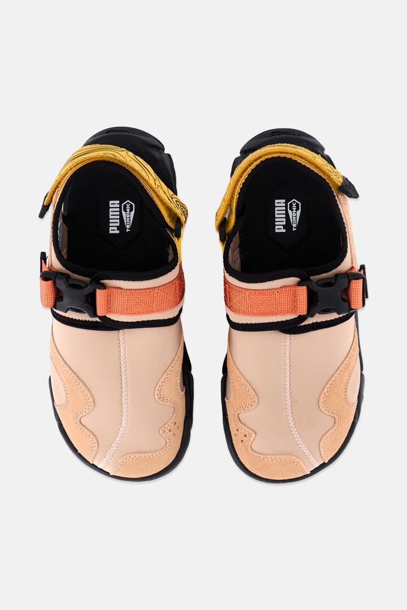 PUMA Puma x Select Kids Boy TS-01 Retro Velcro Sandals, Dusty Tan  - Image 3