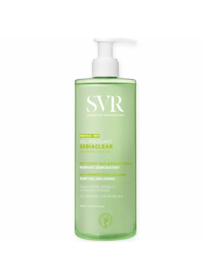 SVR Sebiaclear Gel Moussant for Oily Skin 400ml - Image 1