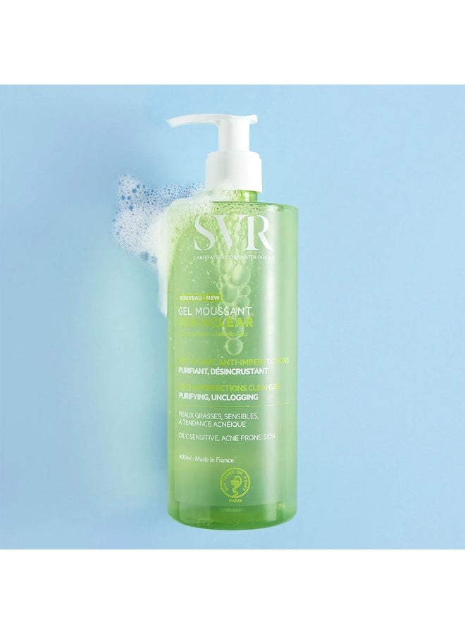 SVR Sebiaclear Gel Moussant for Oily Skin 400ml - Image 3