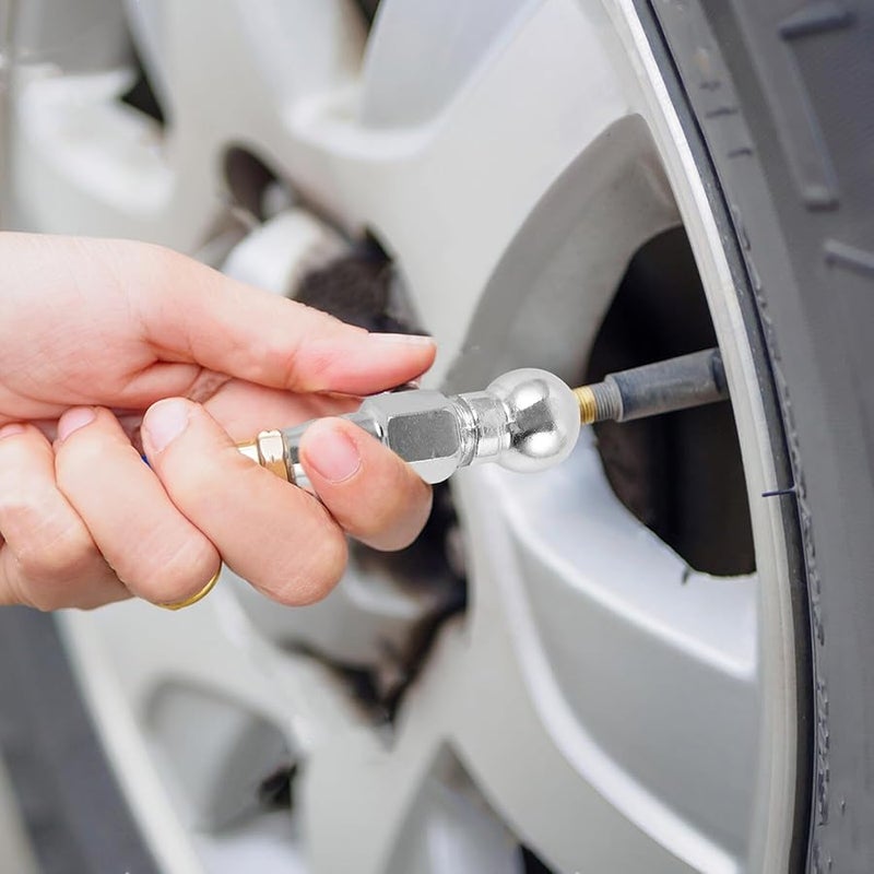 Tire Air Chuck Adapter Brass Nozzle for Car Motorcycle Bike Inflator Compressor - Image 3