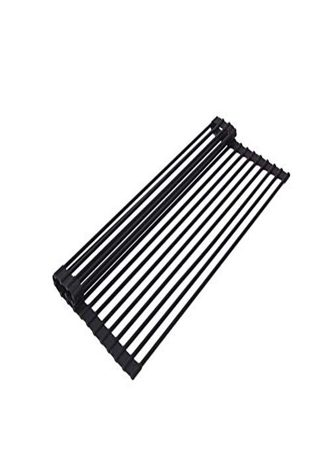 True & Tidy, Multi-Purpose Over The Sink Roll-Up Drying Rack, DR-881, Black - Image 4