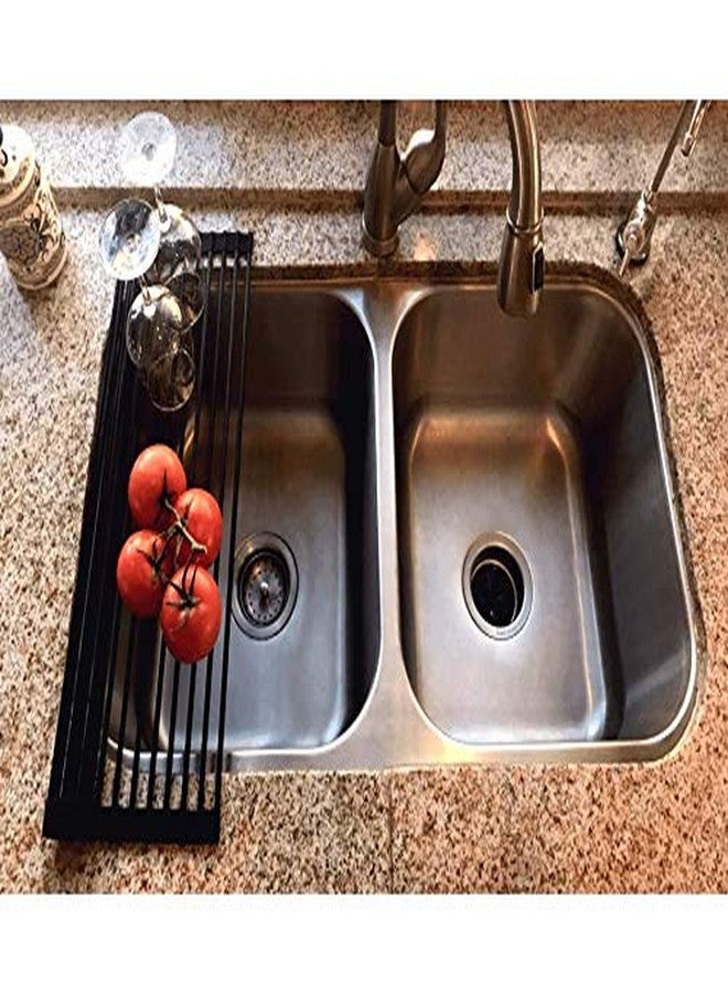 True & Tidy, Multi-Purpose Over The Sink Roll-Up Drying Rack, DR-881, Black - Image 5
