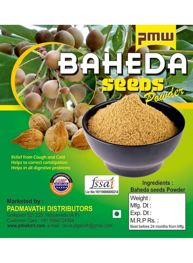 Pmw - Grade A Quality - Tanikaya Powder - Bahera - Baheda - Terminalia Bellirica Powder - Myrobalan - Beleric Powder - 500 Grams