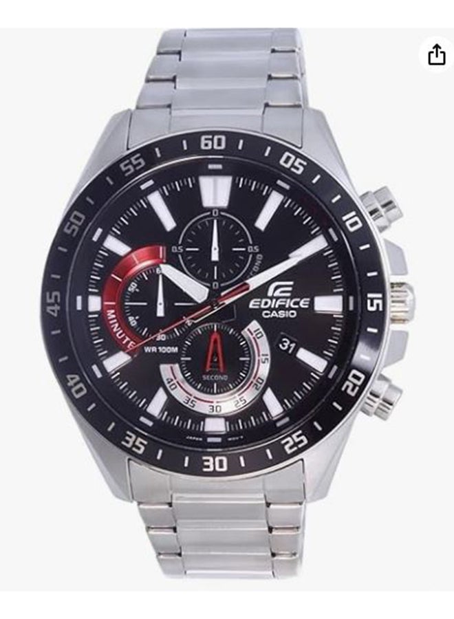CASIO ساعة يد رجالية أنالوج ستانلس ستيل EFV-620D-1A4VUDF - 42 ملم - Image 1
