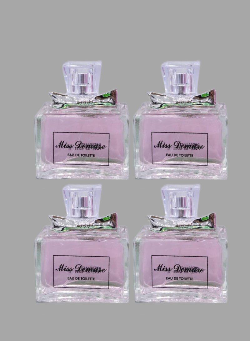 تي أر آي 4 قطع عطر مس ديمور 100 مل EDT - Image 1