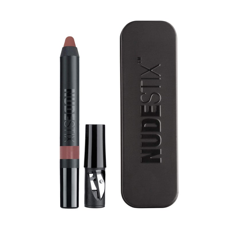 Nudestix Intense Matte Lip Cheek Pencil 3in1 LongWear Matte Lipstick Lip Liner Blush Stick Waterproof Vegan PreservativeFree Soft Matte Finish Shade Belle