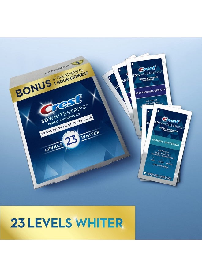 Crest 3D Whitestrips Professional Effects Plus Teeth Whitening Strip Kit 48 Strips (24 Count Pack)  - Image 4