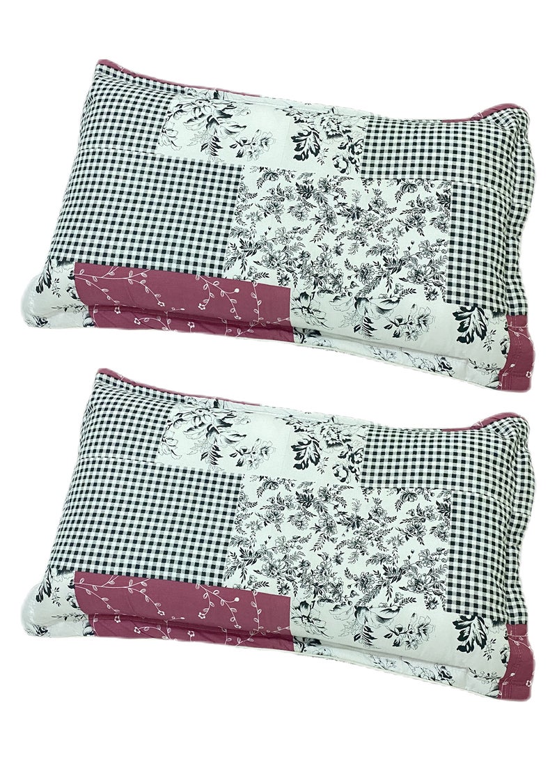Sleep night Floral 2 Piece Pillow Case Set 50x75cm - Image 1