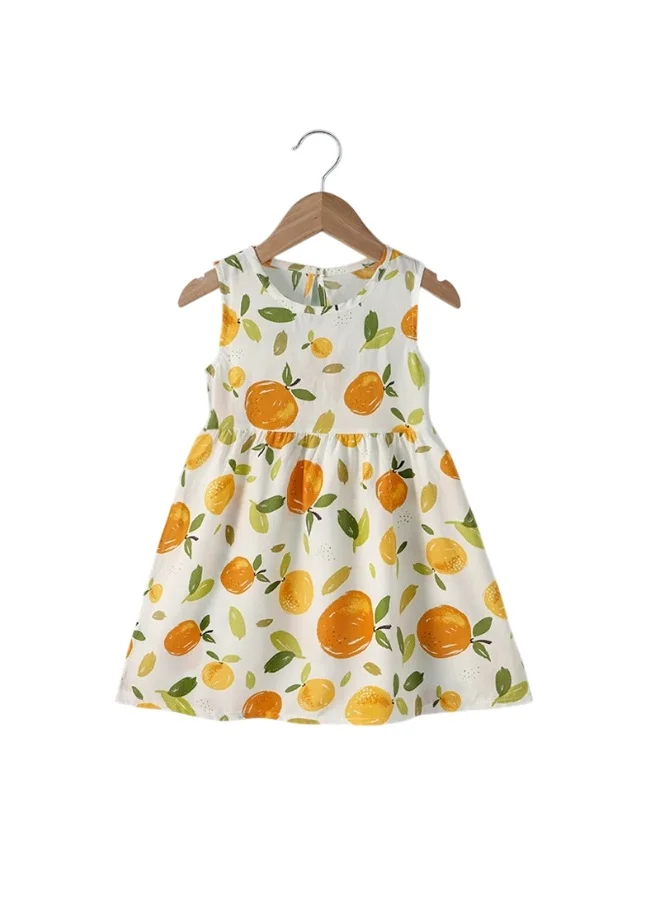 بيداني فستان أميرة كاجوال بطبعة التفاح