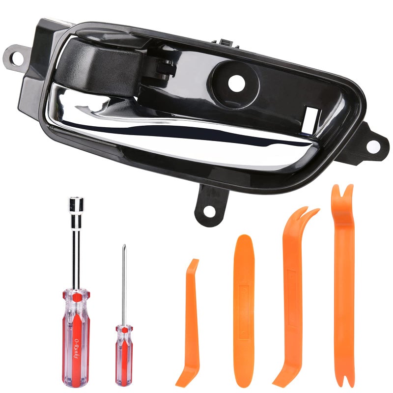 RISTOW Driver Side Inside Interior Door Handle Front Rear Left with Repair Kit for 20132017 Nissan Altima Pathfinder 20152017 Nissan Titan 20162017 Titan XD 20152017 Nissan Murano