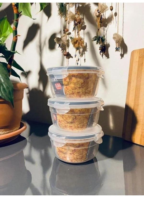 Viyalente - 1.5 Lt Round Leakproof Storage Container Fresh Box LC-415 - Image 1