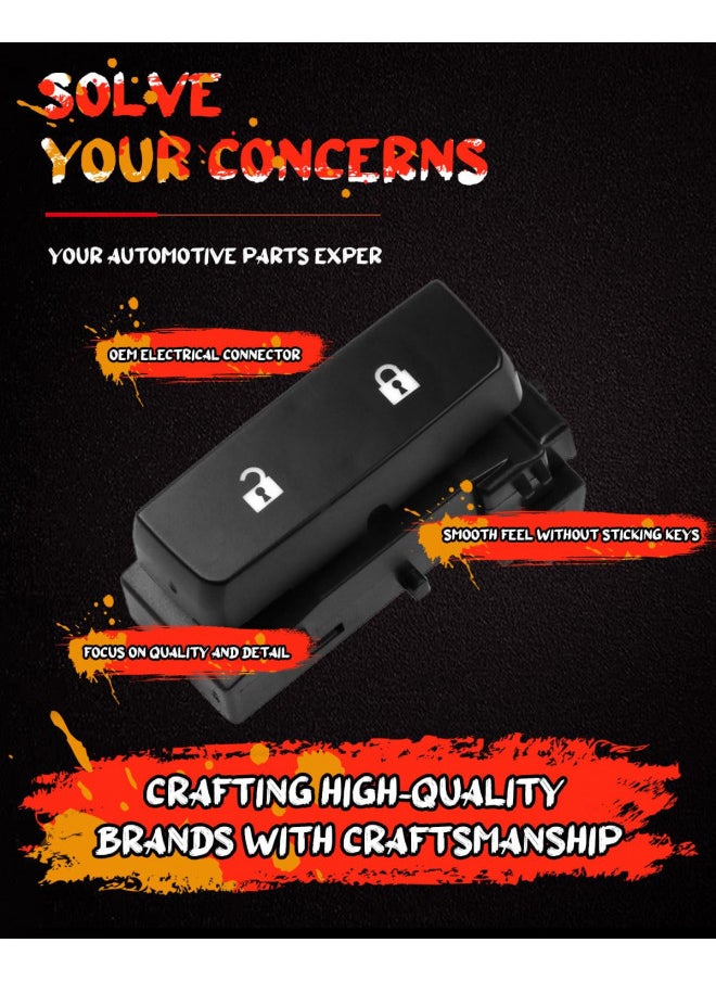CCIYU Door Lock Switch Control Switch Replacement fit for Chevy Silverado 1500 2500HD 2008-2013 GMC Sierra 1500 2500 HD 2008-2013 GMC Sierra Denali 2500HD 3500HD 2011-2014 15804093 SW9550  - Image 1