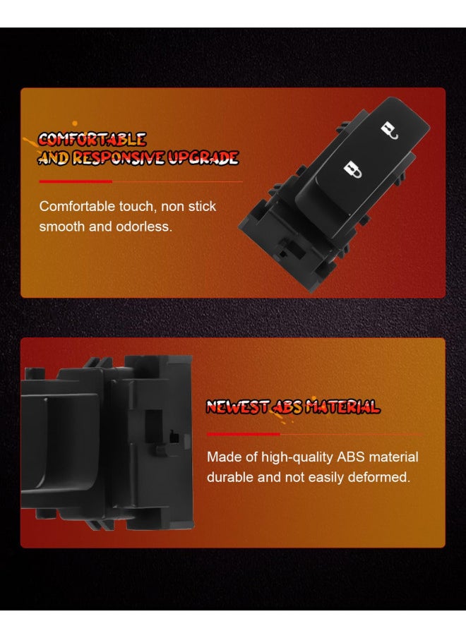 CCIYU Door Lock Switch Control Switch Replacement fit for Chevy Silverado 1500 2500HD 2008-2013 GMC Sierra 1500 2500 HD 2008-2013 GMC Sierra Denali 2500HD 3500HD 2011-2014 15804093 SW9550  - Image 3