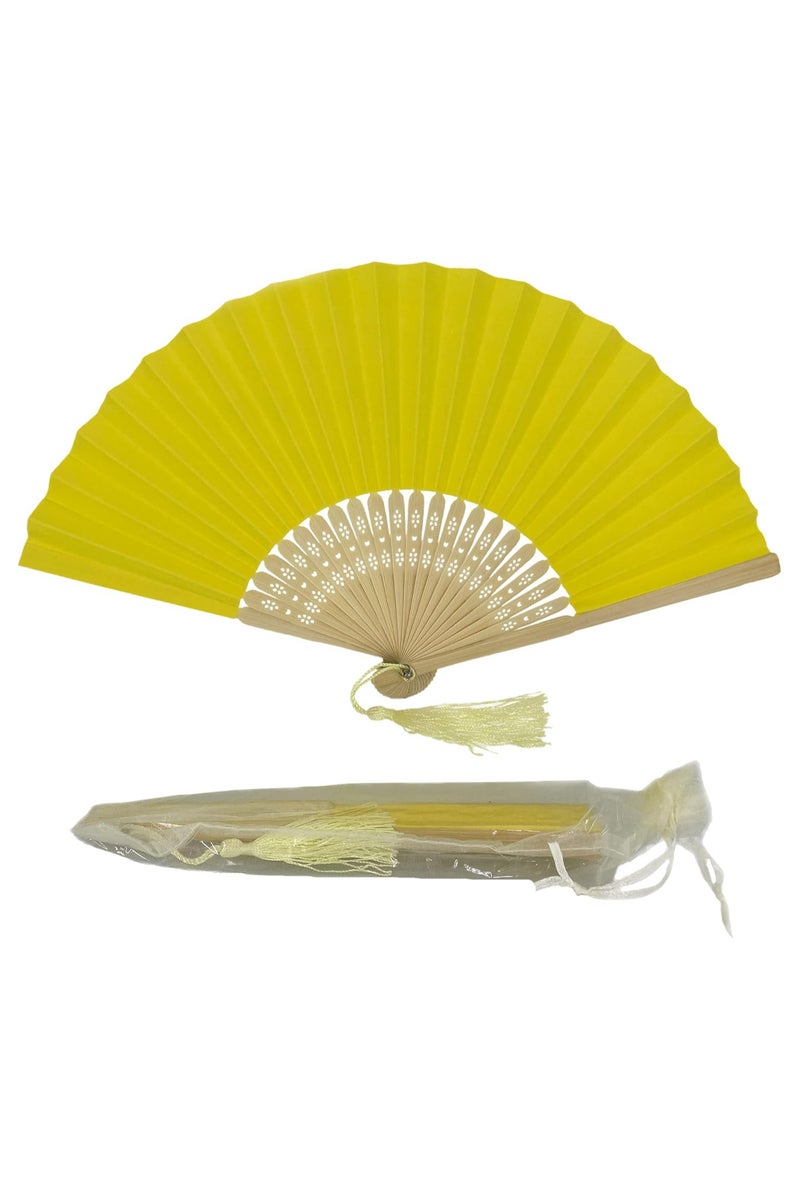 Hand Fan, Portable Folding Paper Fan, Premium Bamboo Ribs for Women and Girls for Summer Parties, Birthdays, Weddings.  - Image 1