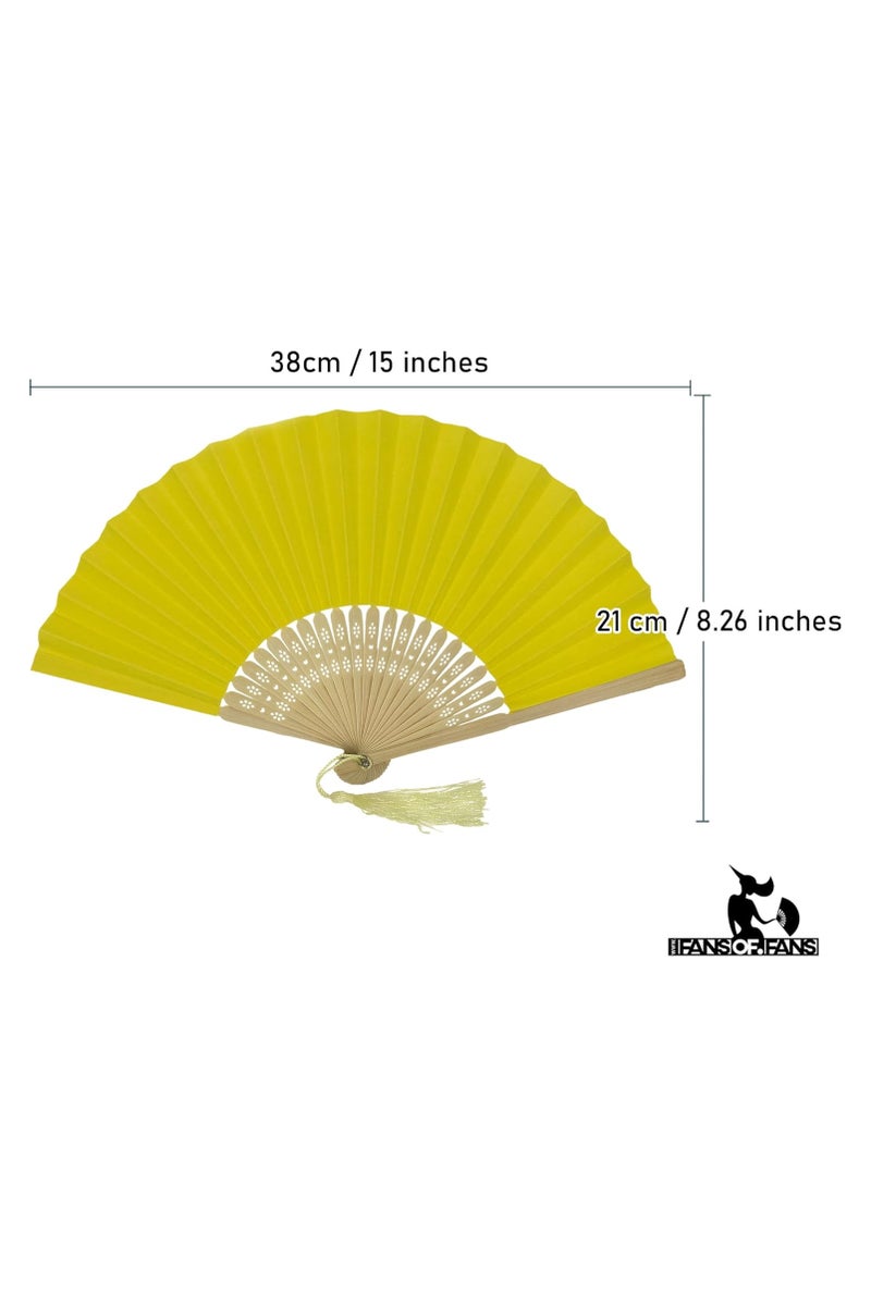 Hand Fan, Portable Folding Paper Fan, Premium Bamboo Ribs for Women and Girls for Summer Parties, Birthdays, Weddings.  - Image 2
