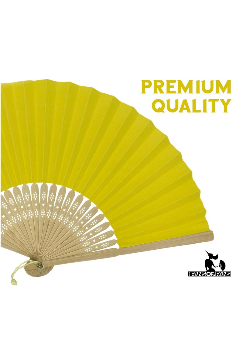 Hand Fan, Portable Folding Paper Fan, Premium Bamboo Ribs for Women and Girls for Summer Parties, Birthdays, Weddings.  - Image 3