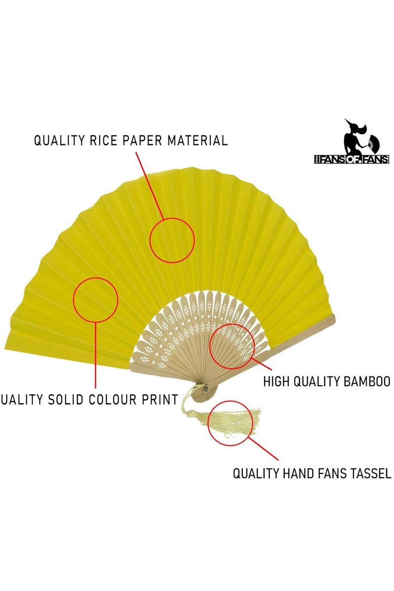 Hand Fan, Portable Folding Paper Fan, Premium Bamboo Ribs for Women and Girls for Summer Parties, Birthdays, Weddings.  - Image 4