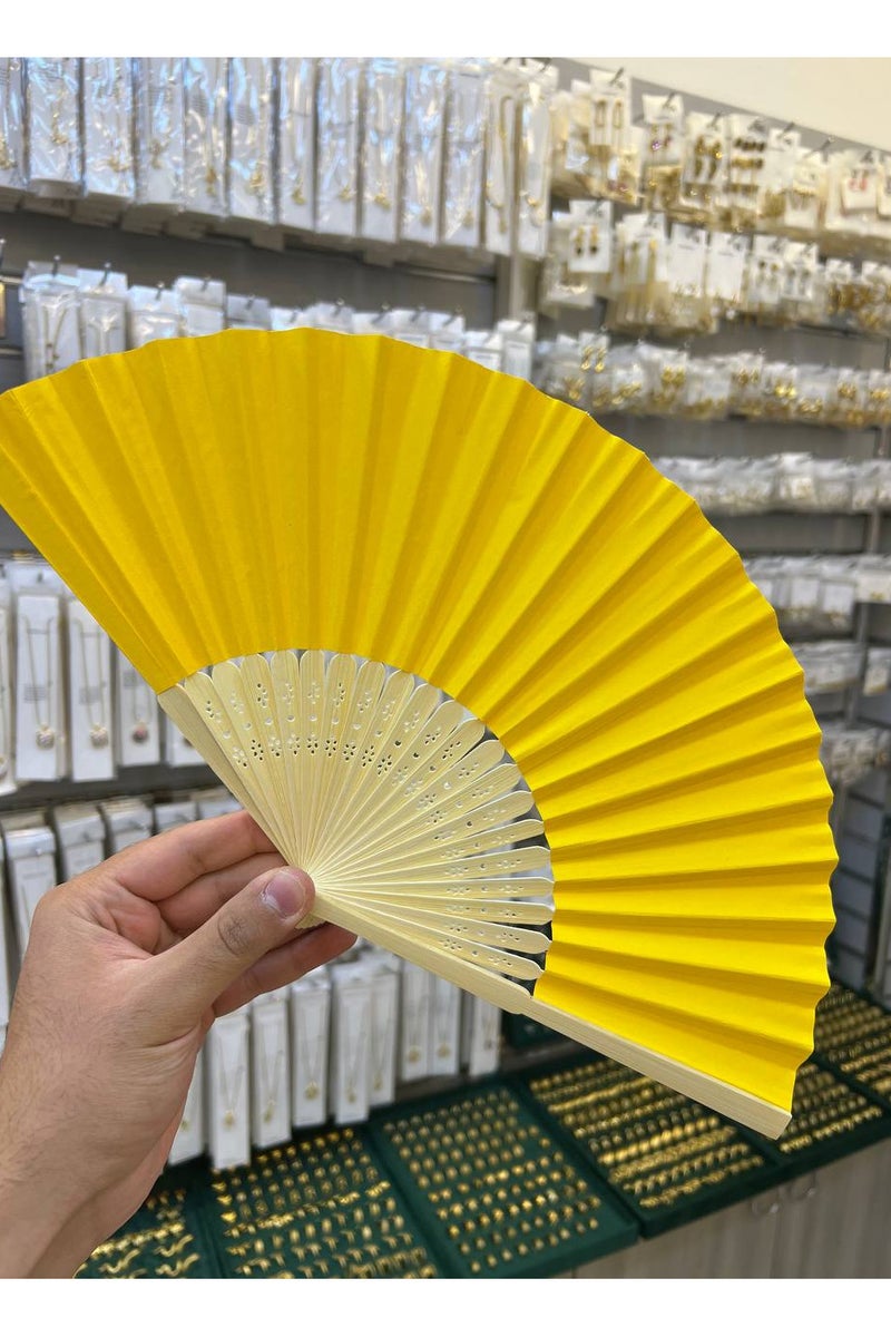Hand Fan, Portable Folding Paper Fan, Premium Bamboo Ribs for Women and Girls for Summer Parties, Birthdays, Weddings.  - Image 5