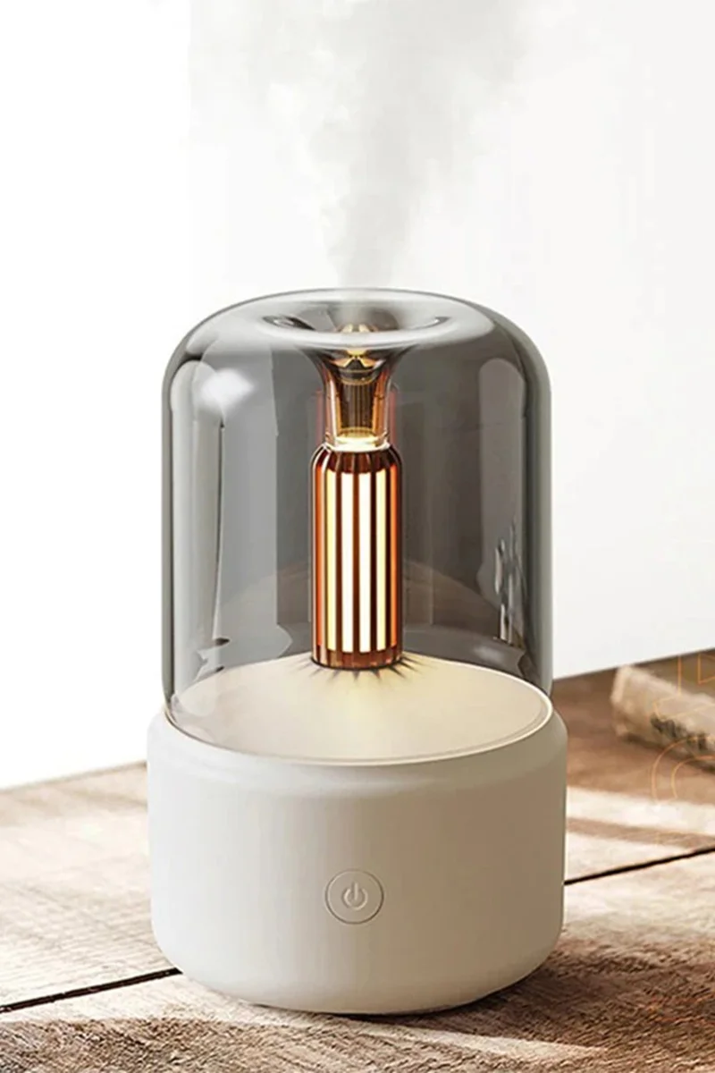 Mobee New Generation LED Air Humidifier Decorative Steam Sprayer Cylinder Model Steam Machine