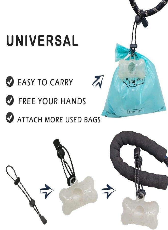 YUCHIYA Dog Poop Pickup Bags Holder Dispenser with Standard-Sized Leak-Proof Scented Doggy Waste Bags and Carabiner with Safety Lock&Fastener Never Loose on Leash Lead Again (2 Holders 30 Bags, Clear) - Image 4