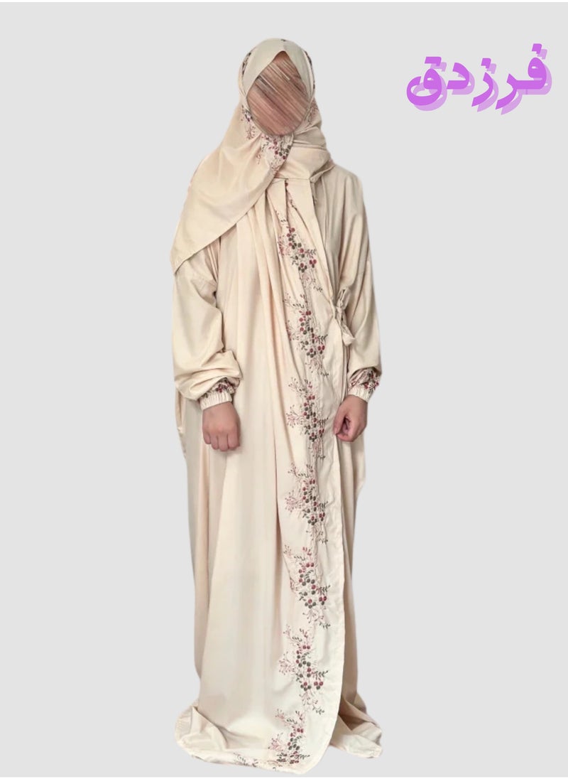 Farazdaq Wide and comfortable women's prayer sheet, excellent cold material  - Image 1