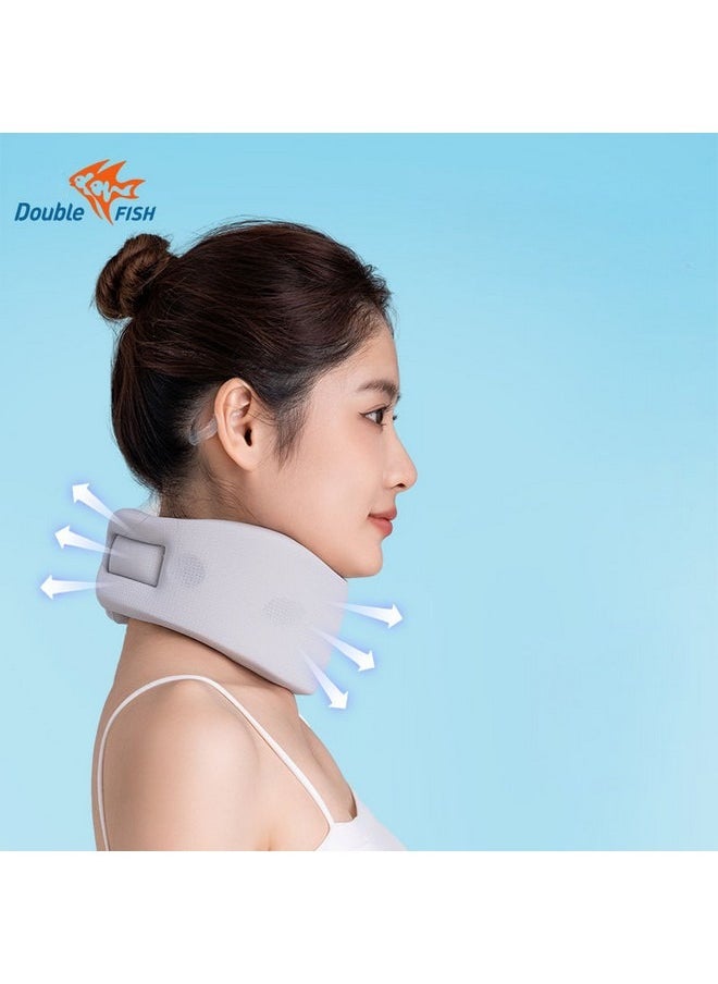 Double Fish Neck Brace, Neck Protector, Anti-bowing Cervical Vertebra Traction Corrector, Home Medical Forward Tilt Fixed Support Neck Device  - Image 3
