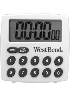 Easy To Read Digital Magnetic Kitchen Timer Features Large Display And Electronic Alarm White