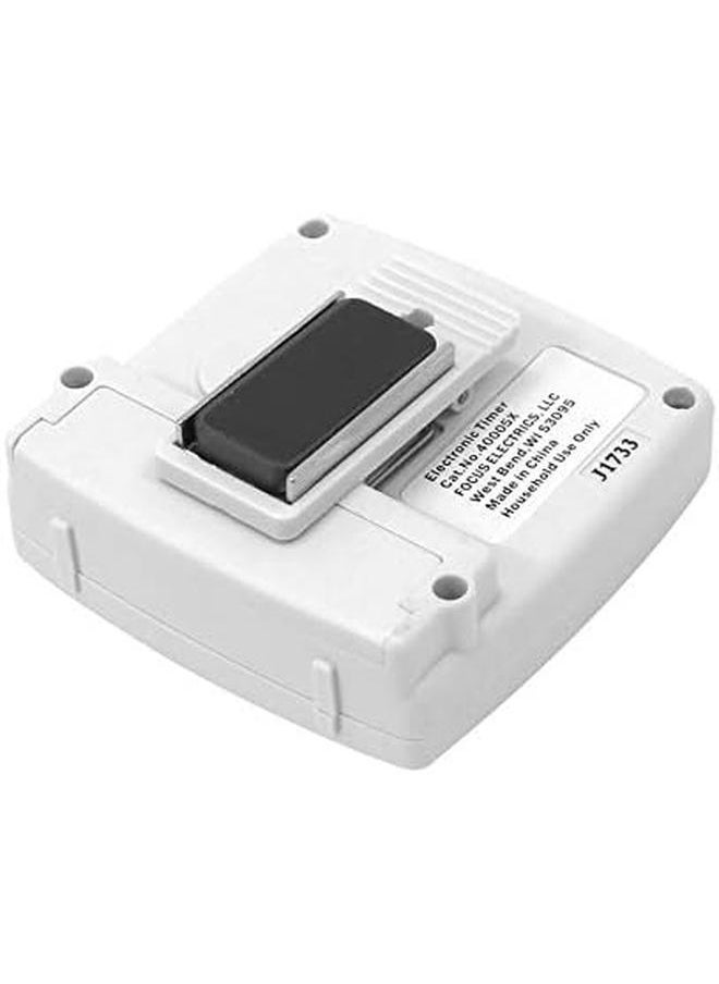 West Bend - Easy To Read Digital Magnetic Kitchen Timer Features Large Display And Electronic Alarm White - Image 1