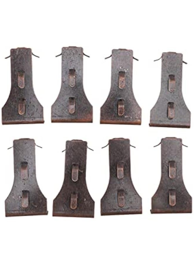 8 Pack Picture Hanging Hook, Metal Wall Hooks Heavy Duty Brick Clips Compatible with Standard Size Bricks Picture Hanger Brick Hanging Clips for Hanging Picture Frames Crafts - Image 1