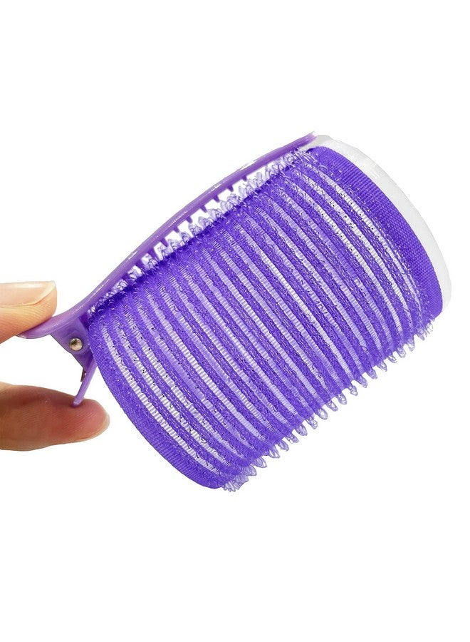 AiOiKi Hair Curlers Rollers Set 30Pcs 3 Sizes Self Grip Holding Hair Rollers Curlers For Long Medium Short Thick Fine Thin Hair Bangs Volume (Purple) - Image 4