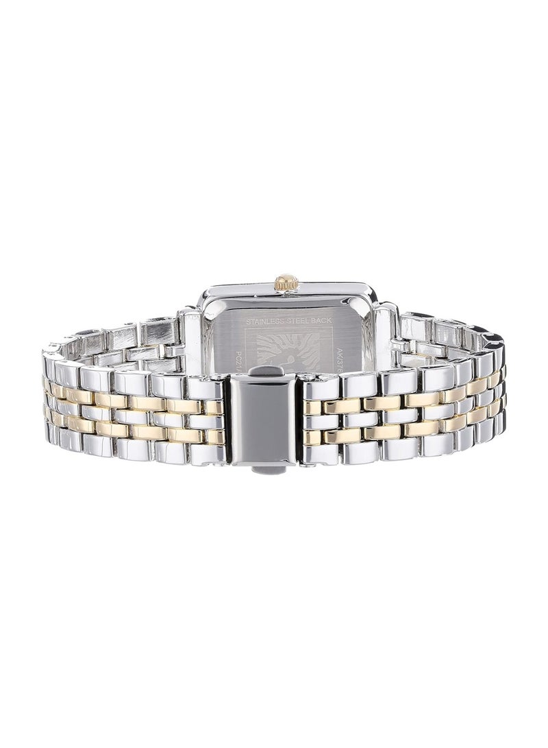 ANNE KLEIN Women Analog Quartz Two tone Stainless Steel Band Watch AK3761SVTT - Image 4