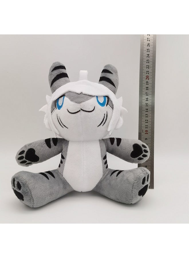 Products Changed Animal Lab Game Doll Changed Puro Plush Toy-Color:Grey Shark 140g-Height:25cm