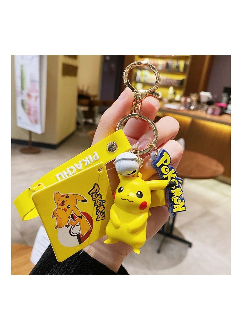 Pokemon Pikachu Keychain Key Holder buckle Hook Ring Accessories Key Organizer for Boy Girls Men Women