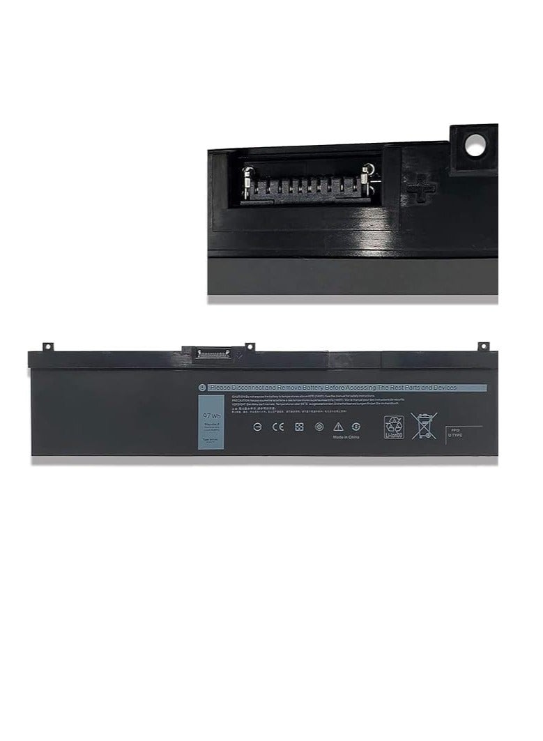 بطارية بديلة للكمبيوتر المحمول من NYFJH لسلسلة Dell Precision 7530 7730 7540 7740 0WNRC 00WNRC GW0K9 0GW0K9 11.4 فولت 97 وات في الساعة 6 خلايا - Image 2